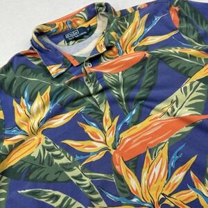 Vintage Polo Ralph Lauren Birds Of Paradise‎ Button Up Shirt XL
